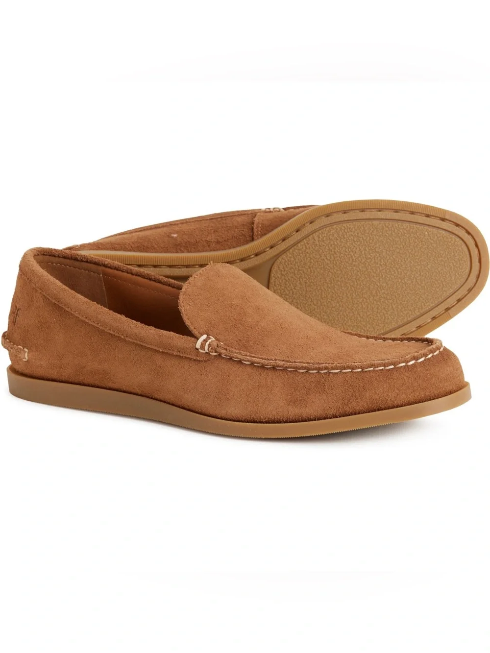 Frye Men’s Loafers Brown Suede Leather Slip On Shoes Size 10.5